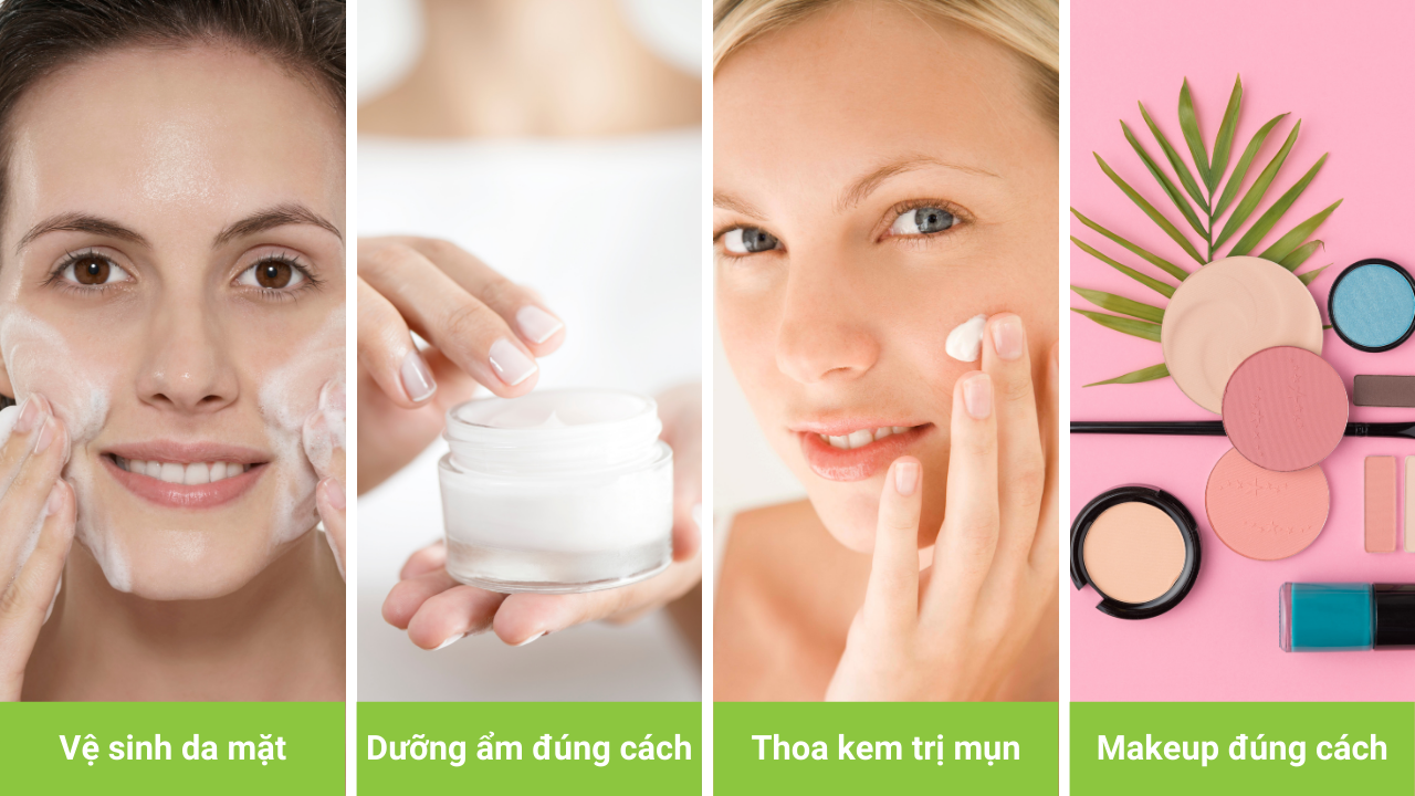 Các bước chăm sóc da đúng cách