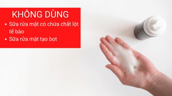 Lưu ý khi sử dụng sữa rửa mặt